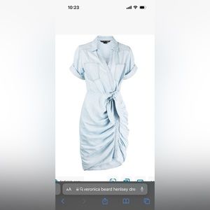 *NEW* Veronica Beard - HENSLEY RUCHED CHAMBRAY DRESS - Size 4